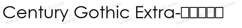 Century Gothic Extra字体转换